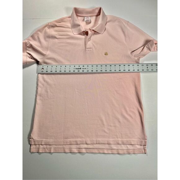 Brooks Brothers Golden Fleece Stretch Supima Performance Polo Pink Size Large - Picture 6 of 10